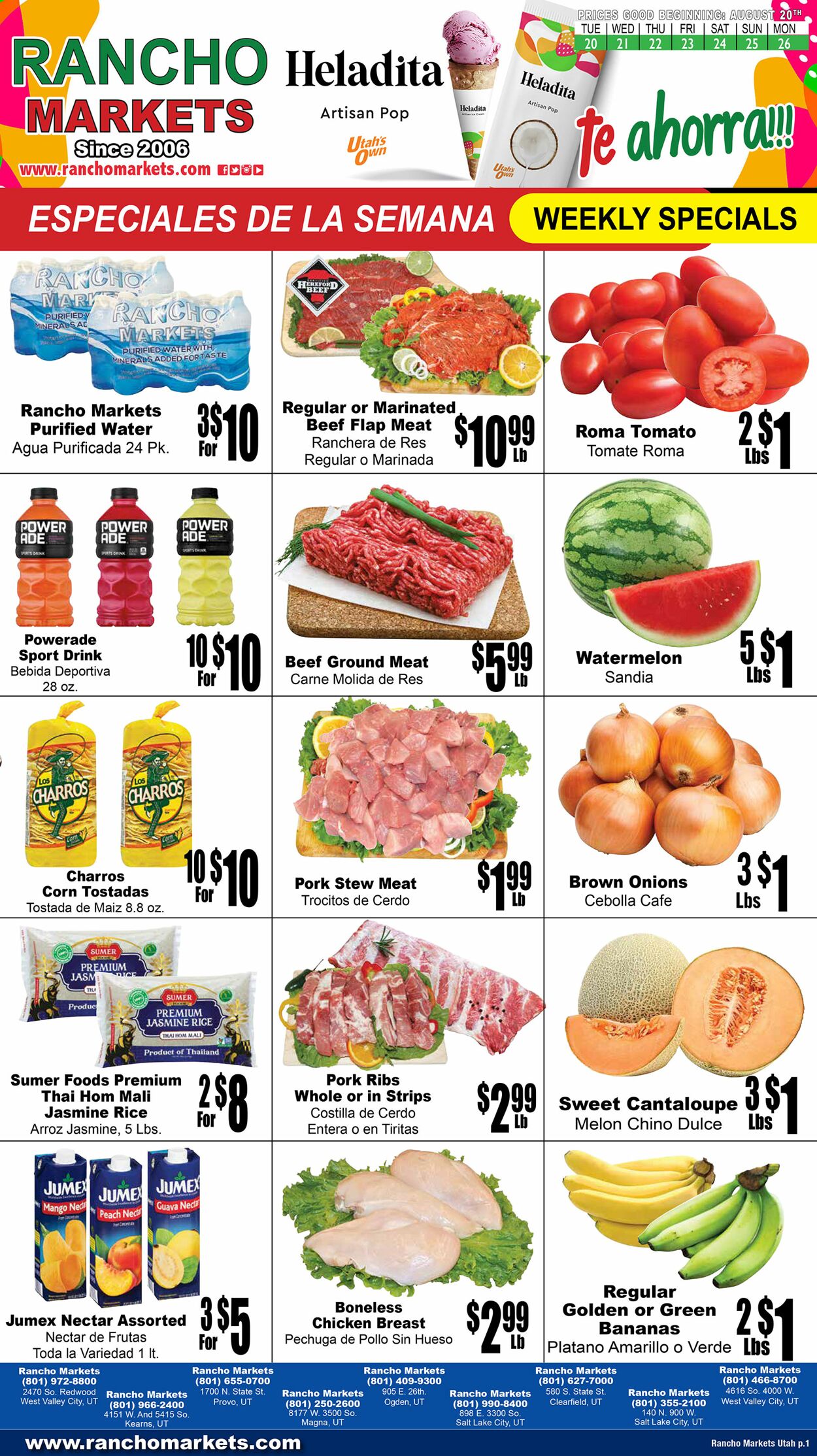 Weekly ad Rancho Markets 08/21/2024 - 08/26/2024