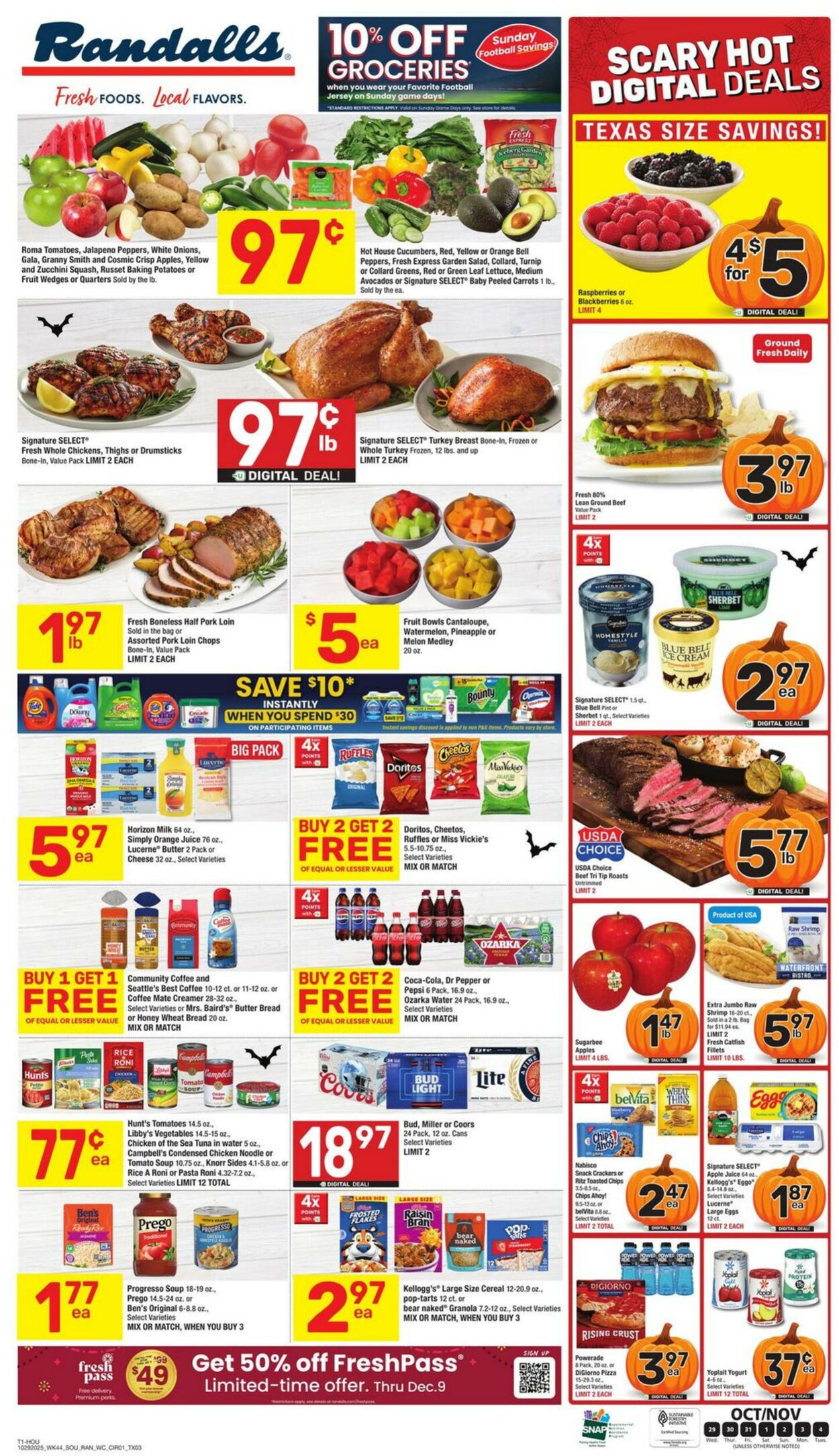 Weekly ad Randalls 10/29/2025 - 11/04/2025