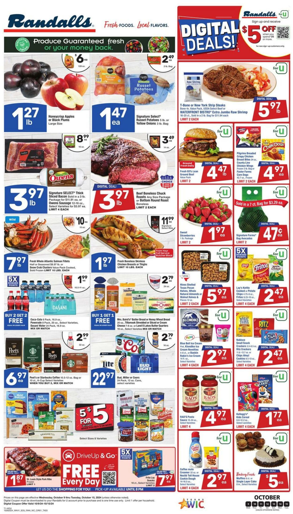 Weekly ad Randalls 10/09/2024 - 10/15/2024