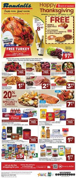 Weekly ad Randalls 11/20/2024 - 11/28/2024