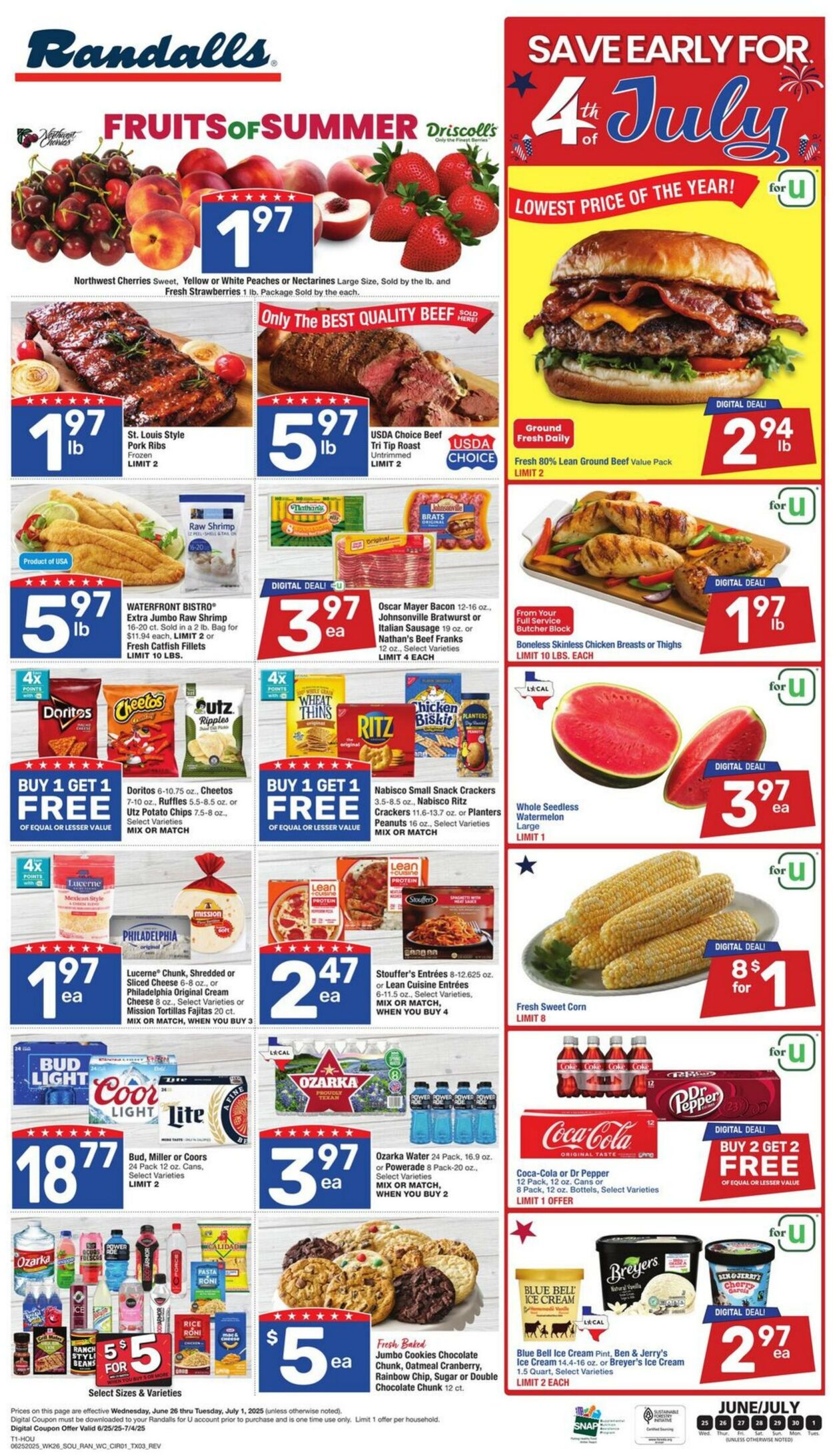 Weekly ad Randalls 06/25/2025 - 07/01/2025