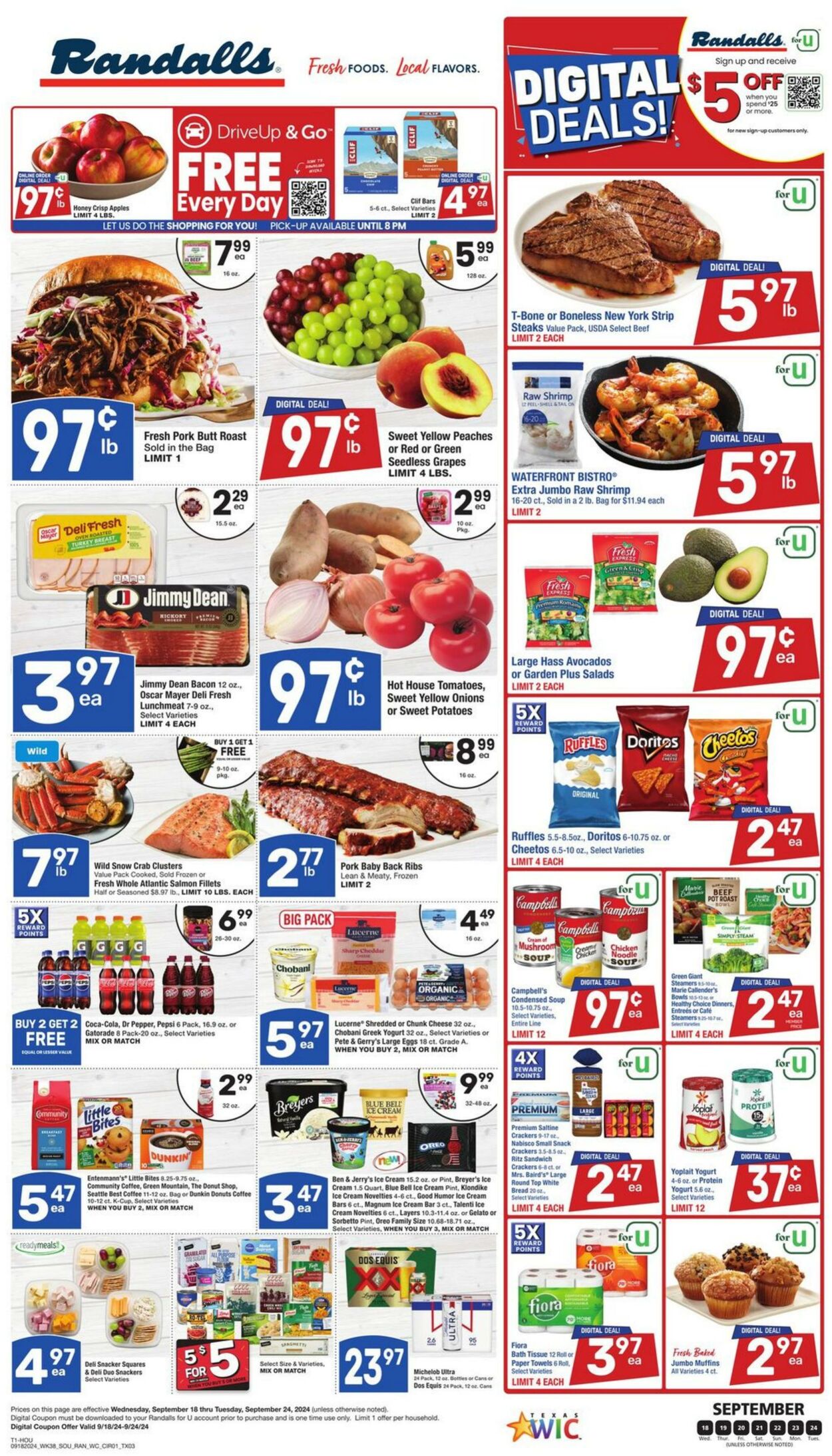 Weekly ad Randalls 09/18/2024 - 09/24/2024