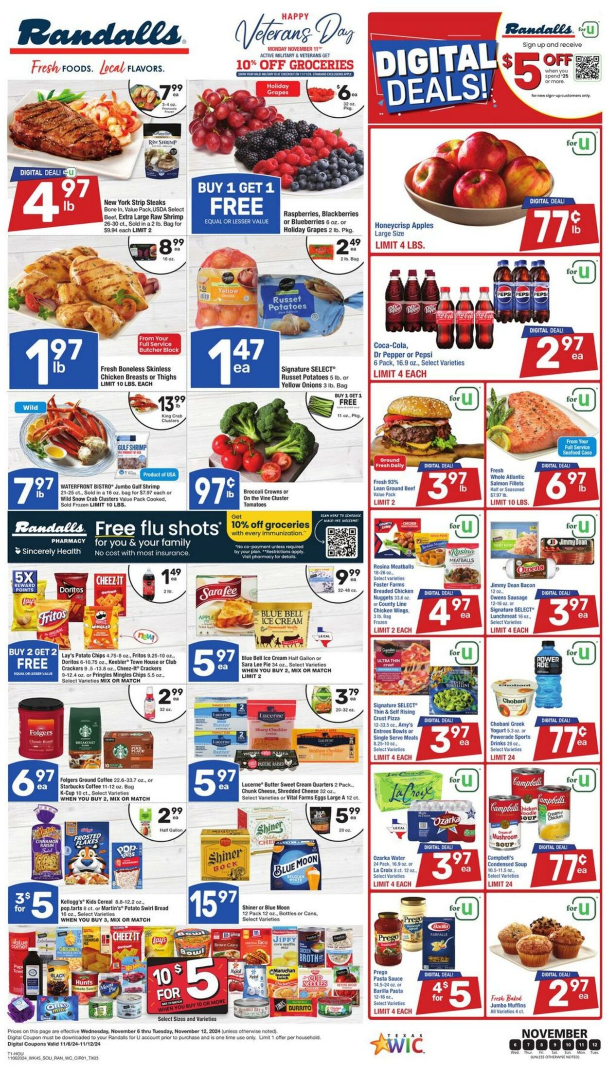 Weekly ad Randalls 11/06/2024 - 11/12/2024