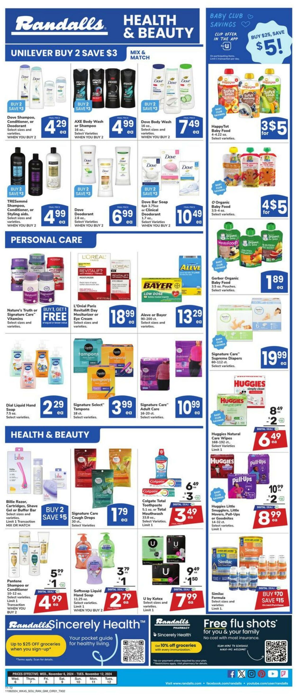 Weekly ad Randalls 11/06/2024 - 11/12/2024