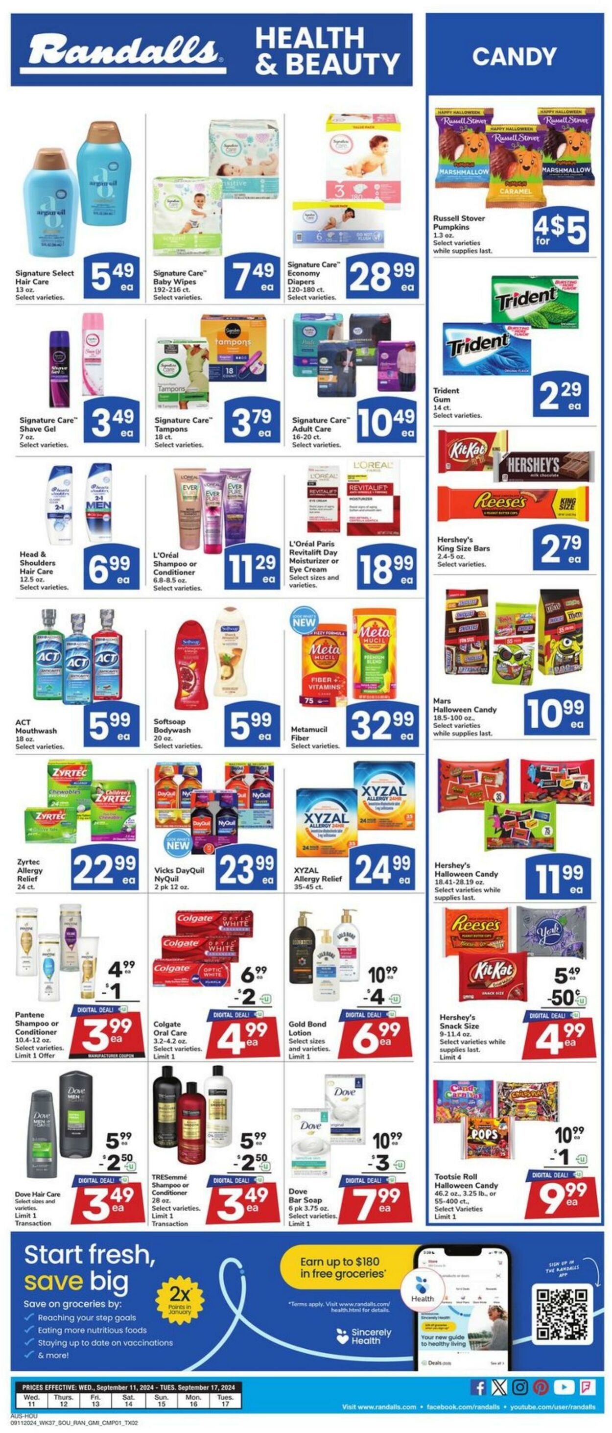 Weekly ad Randalls 09/11/2024 - 09/17/2024