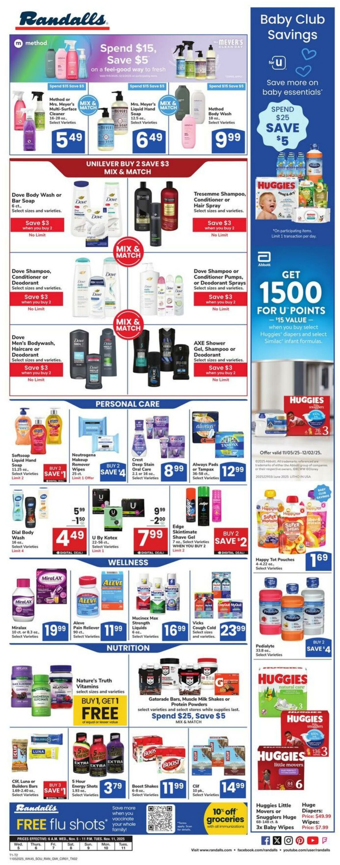 Weekly ad Randalls 11/05/2025 - 11/11/2025