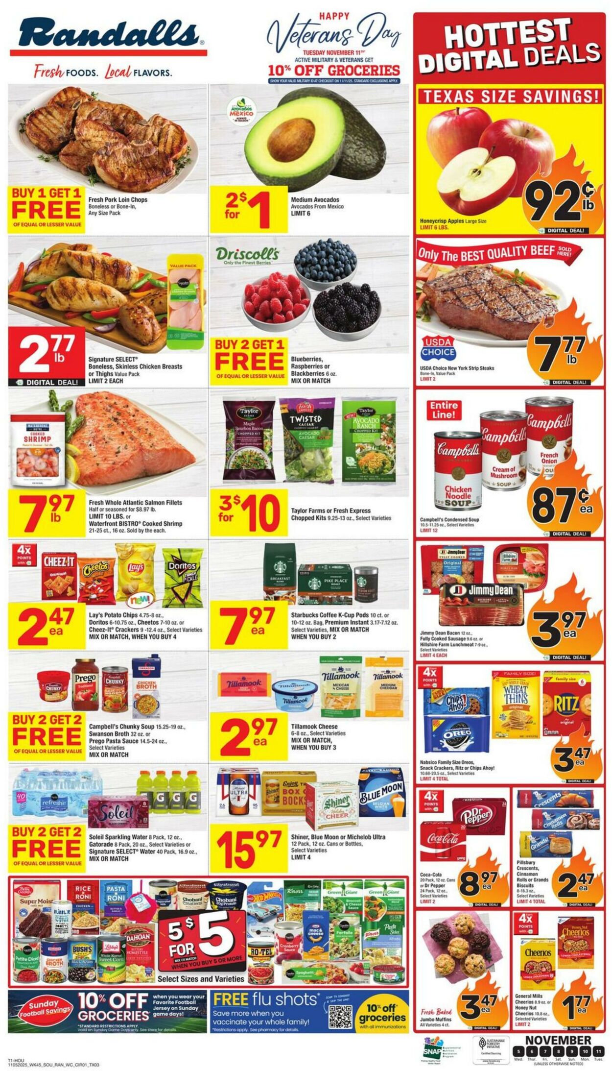 Weekly ad Randalls 11/05/2025 - 11/11/2025