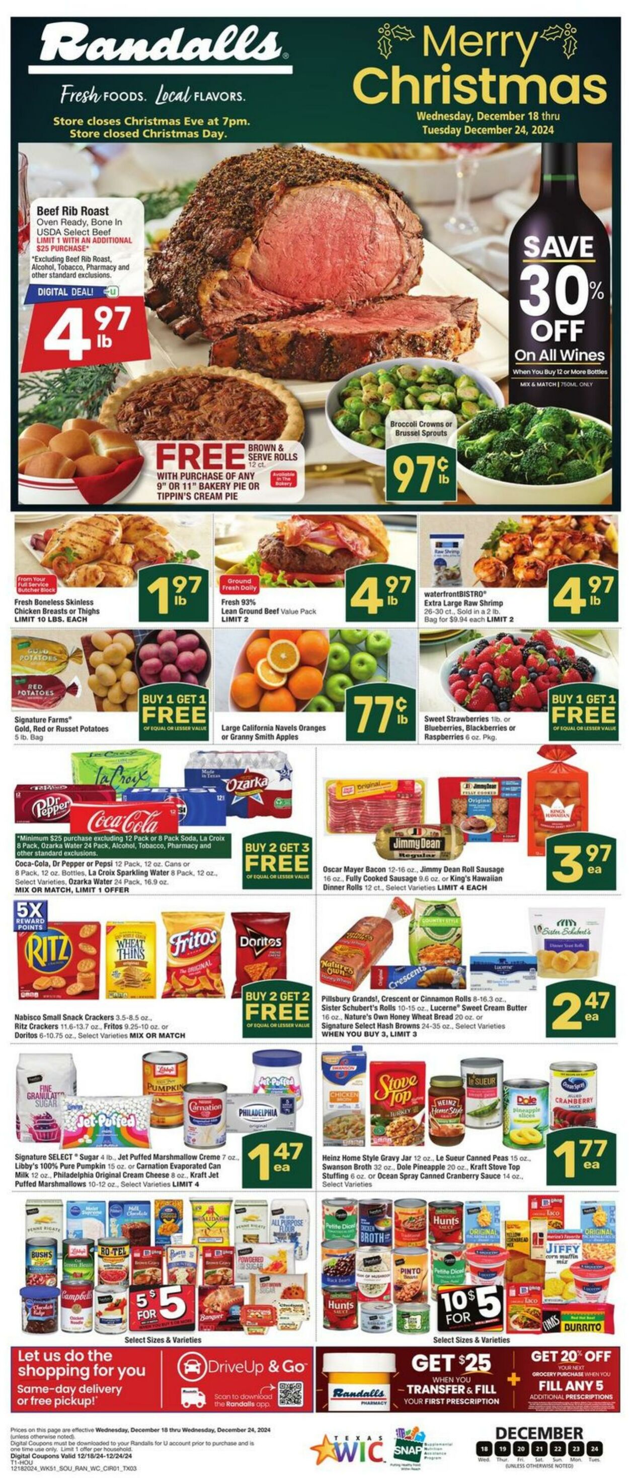 Weekly ad Randalls 12/18/2024 - 12/24/2024