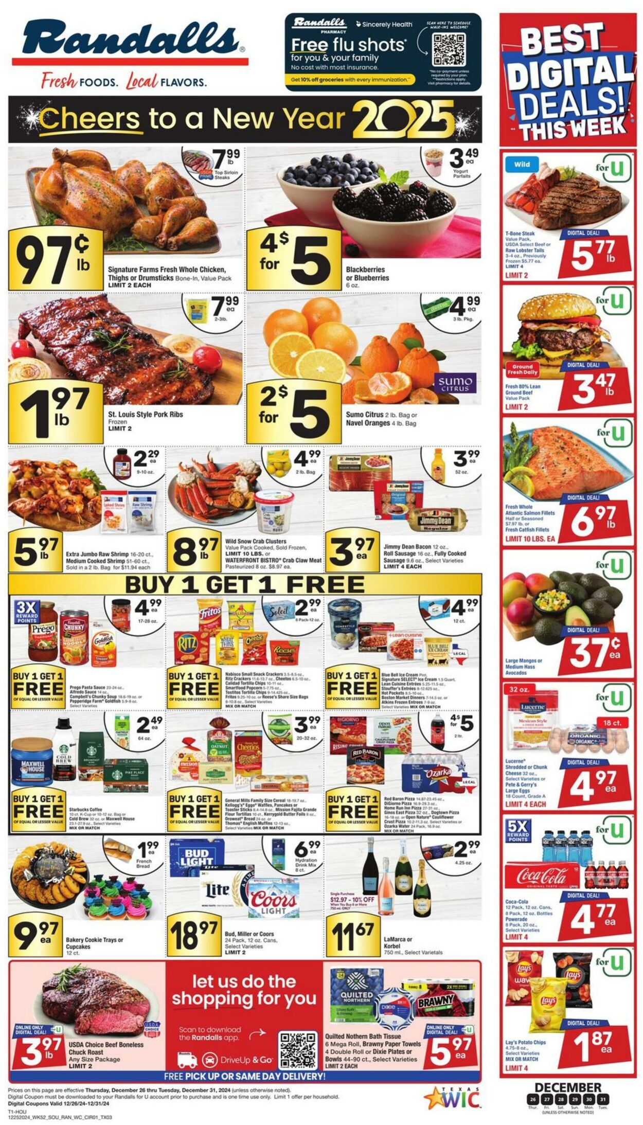 Weekly ad Randalls 12/26/2024 - 12/31/2024