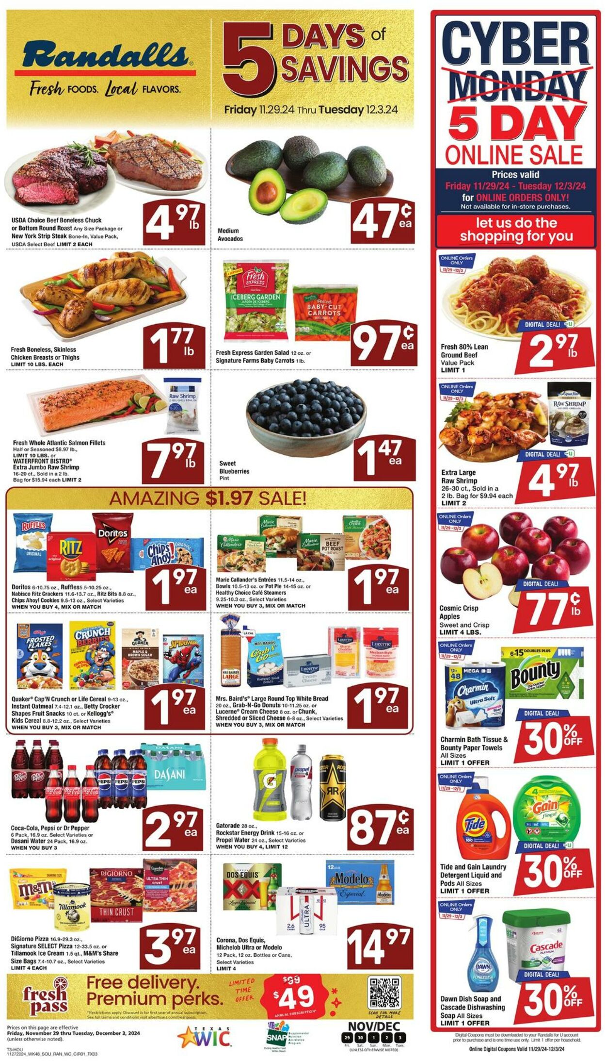 Weekly ad Randalls 11/29/2024 - 12/03/2024