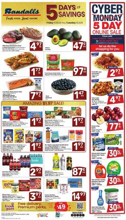 Weekly ad Randalls 11/29/2024 - 12/03/2024