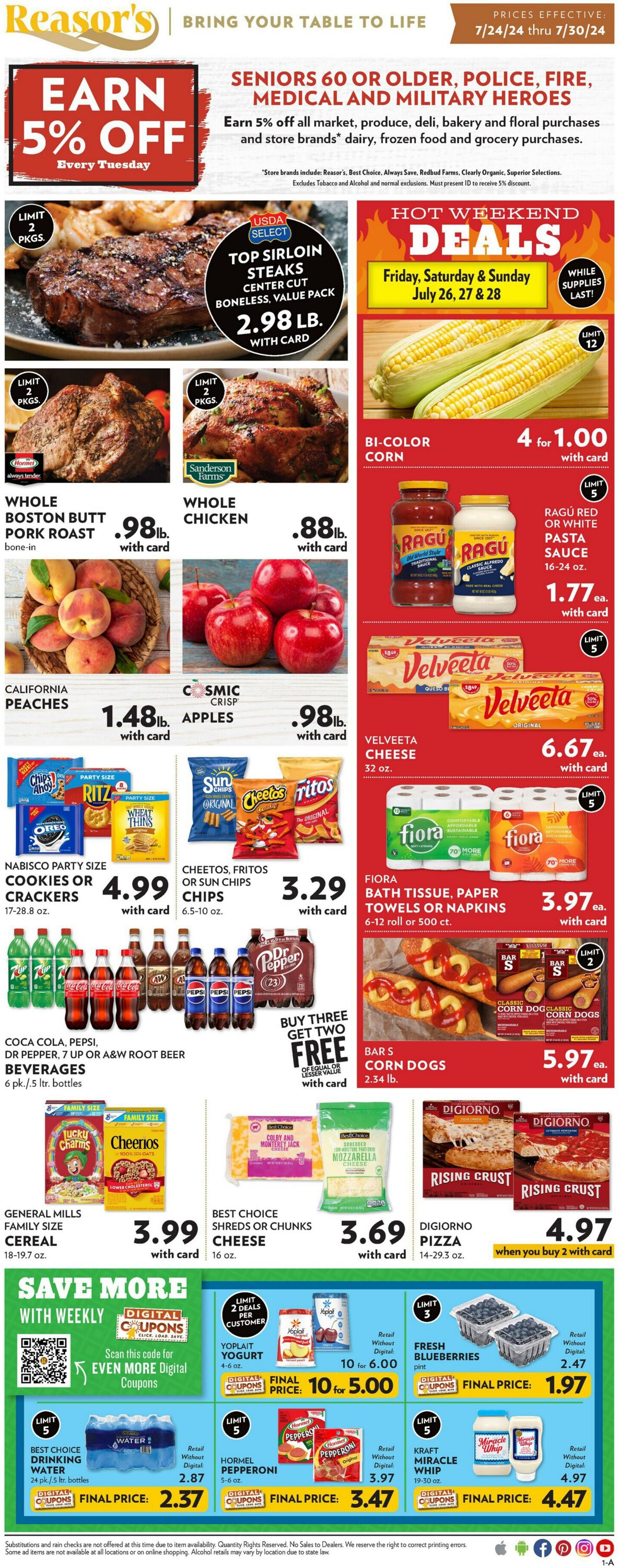 Weekly ad Reasor's 07/24/2024 - 07/30/2024