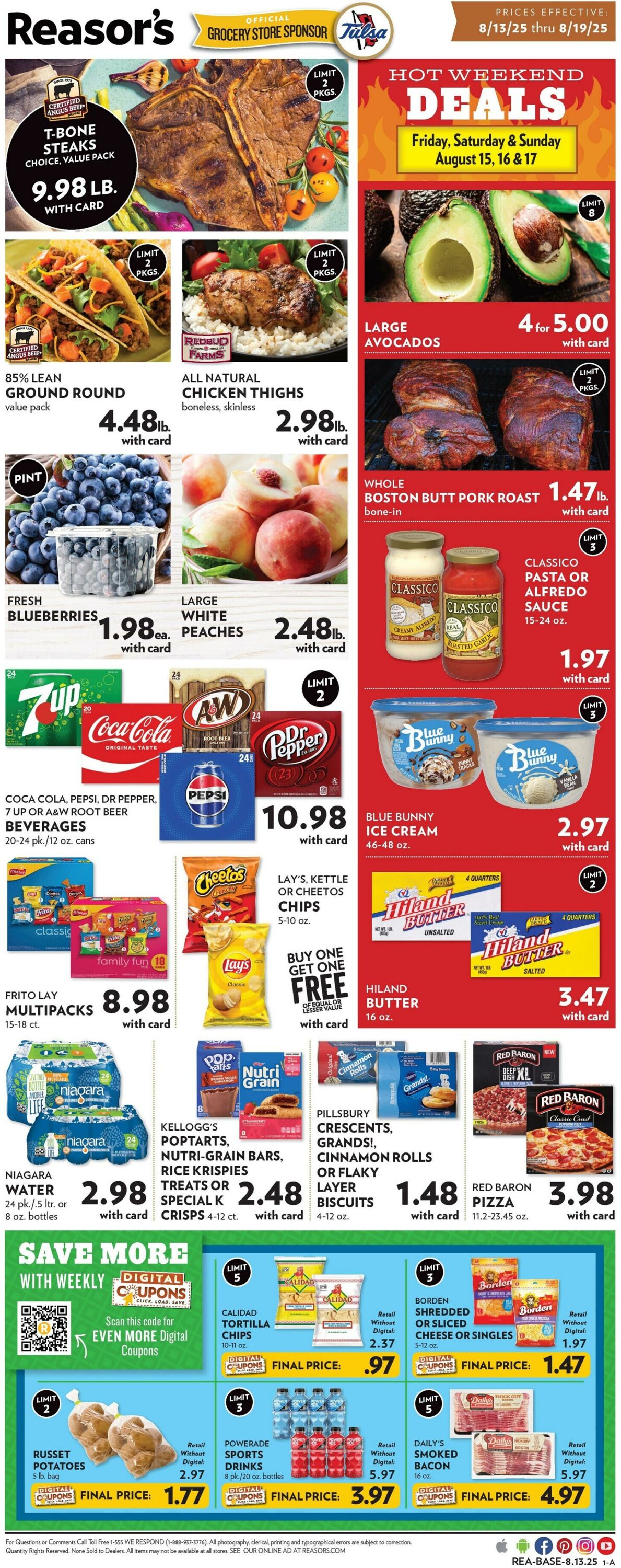 Weekly ad Reasor's 08/13/2025 - 08/19/2025