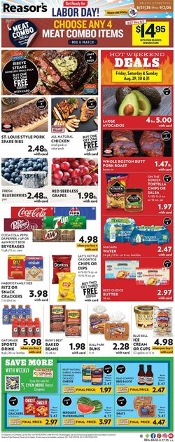 Weekly ad Reasor's 08/27/2025 - 09/02/2025