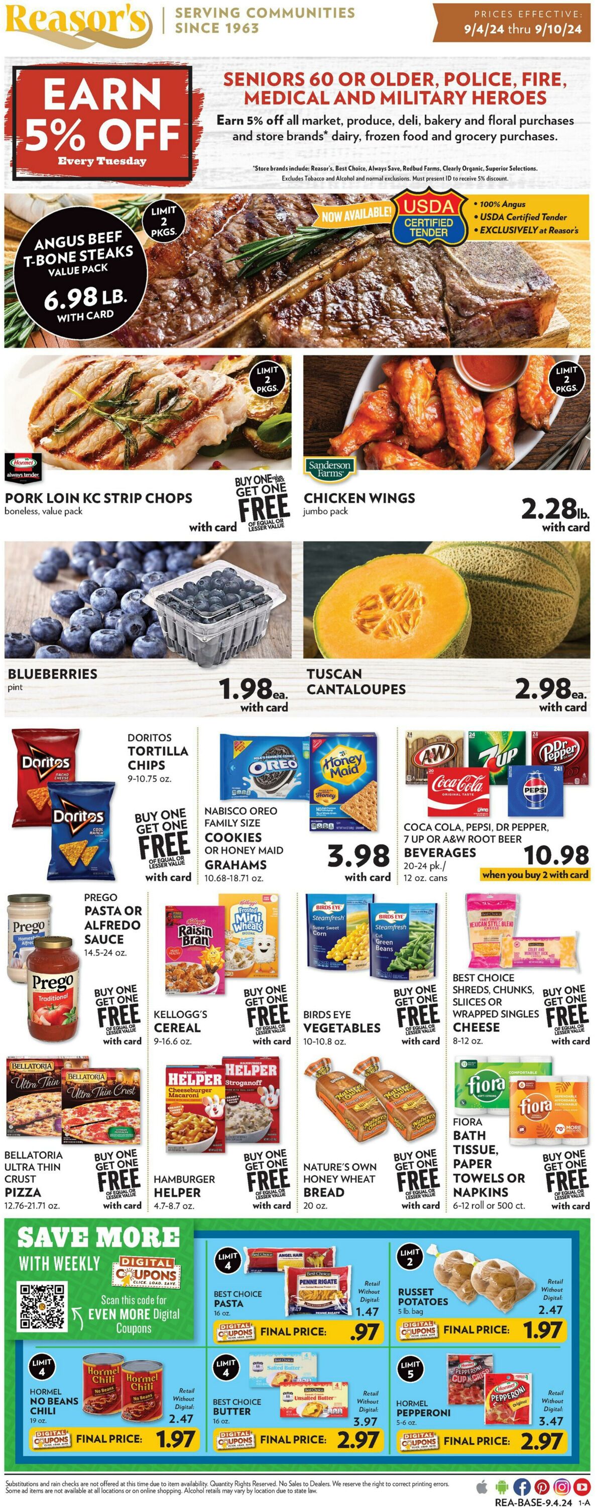 Weekly ad Reasor's 09/04/2024 - 09/10/2024