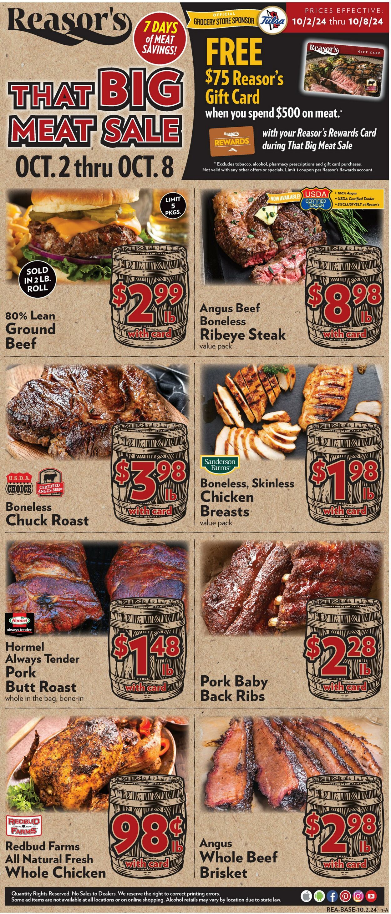 Weekly ad Reasor's 10/02/2024 - 10/08/2024