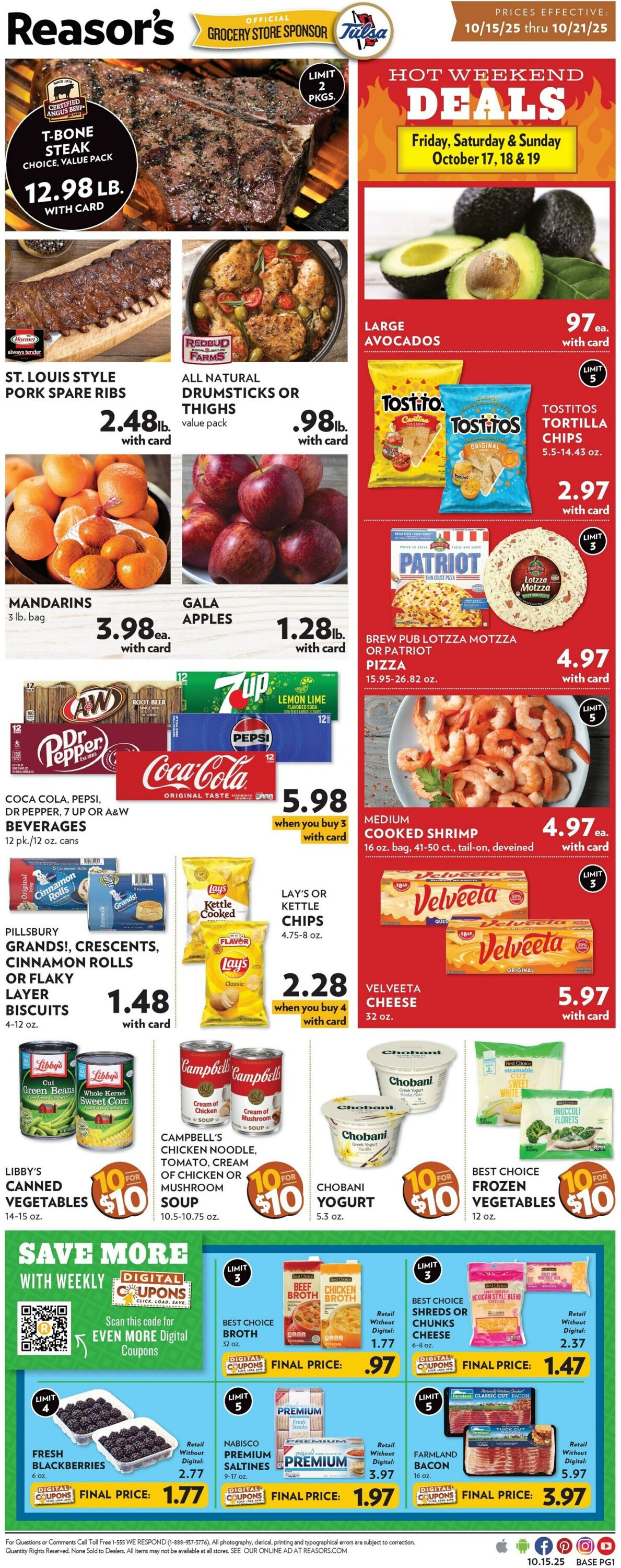 Weekly ad Reasor's 10/15/2025 - 10/21/2025