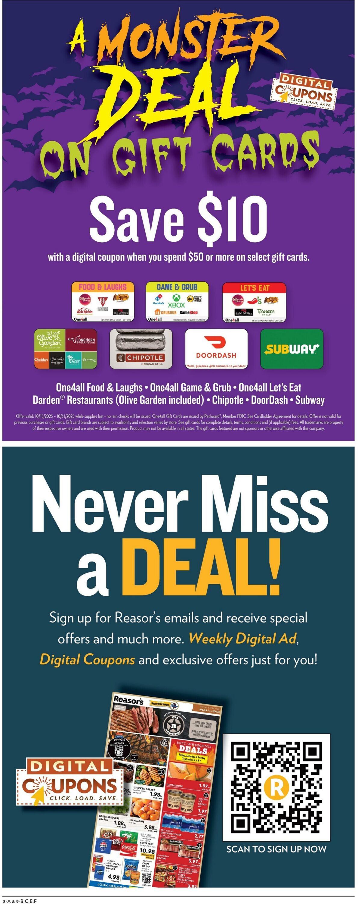 Weekly ad Reasor's 10/15/2025 - 10/21/2025