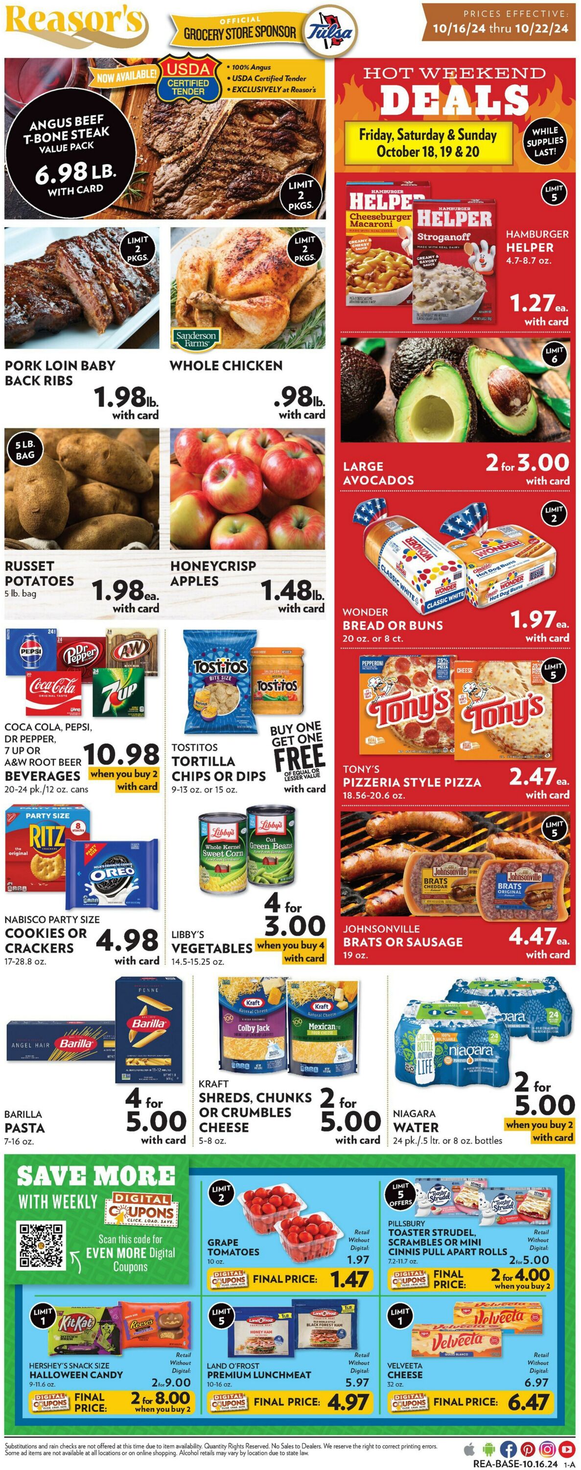 Weekly ad Reasor's 10/16/2024 - 10/22/2024