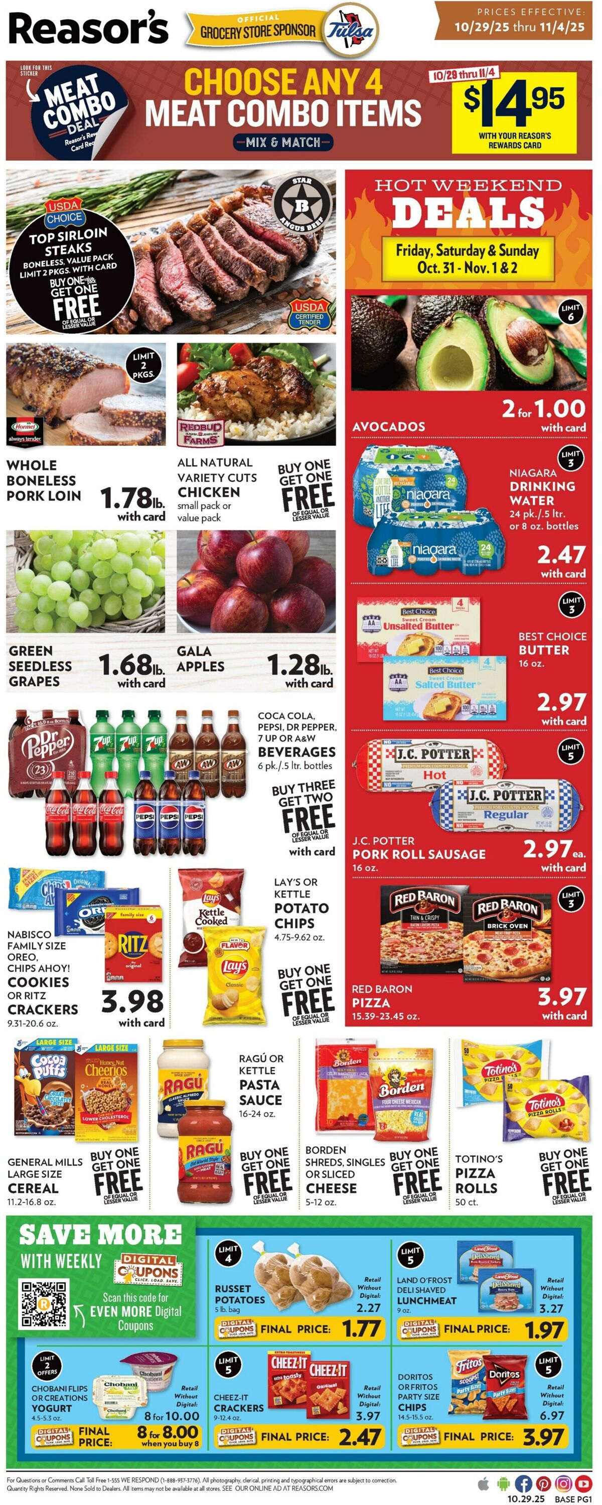 Weekly ad Reasor's 10/29/2025 - 11/04/2025