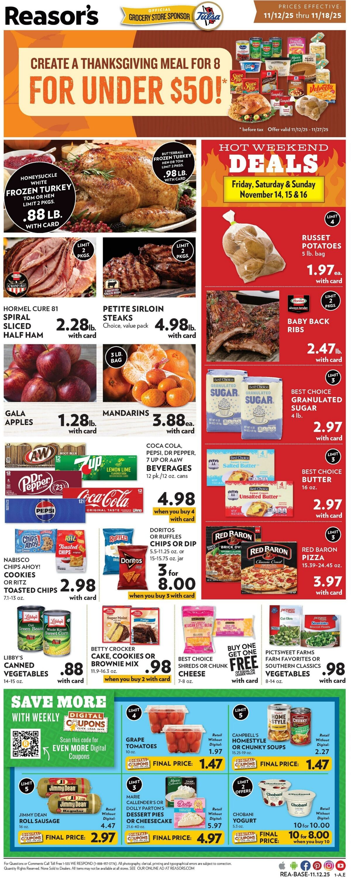 Weekly ad Reasor's 11/12/2025 - 11/18/2025