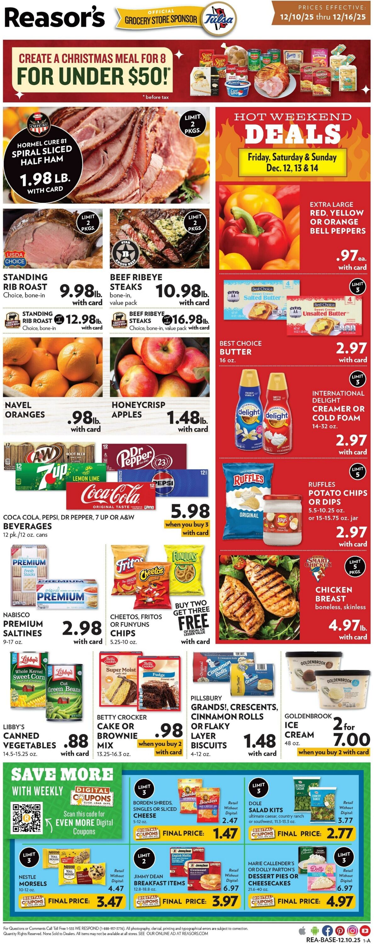 Weekly ad Reasor's 12/10/2025 - 12/16/2025