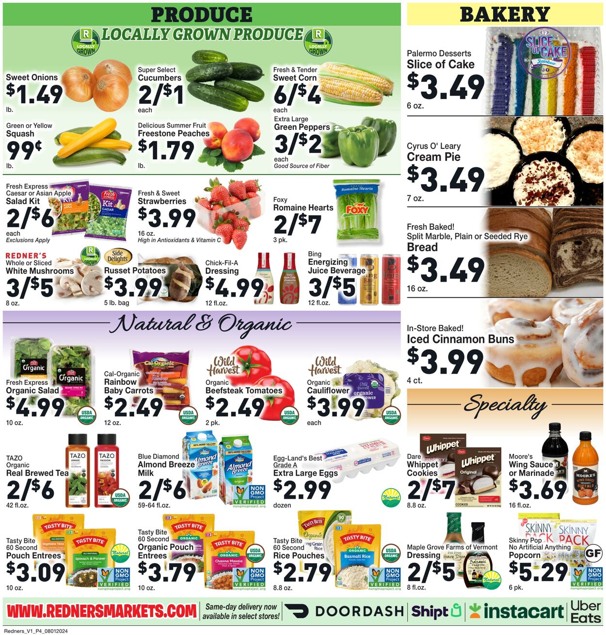 Weekly ad Redner's Markets 08/01/2024 - 08/07/2024