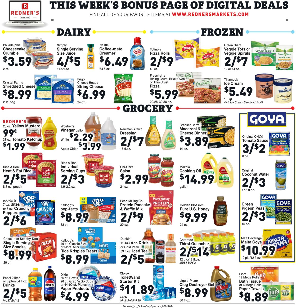 Weekly ad Redner's Markets 08/01/2024 - 08/07/2024