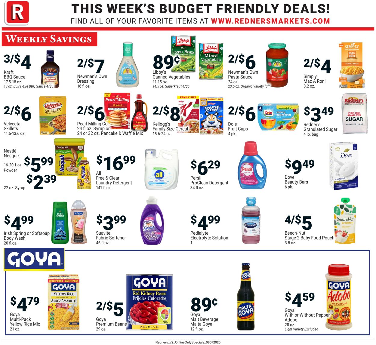 Weekly ad Redner's Markets 08/07/2025 - 08/13/2025