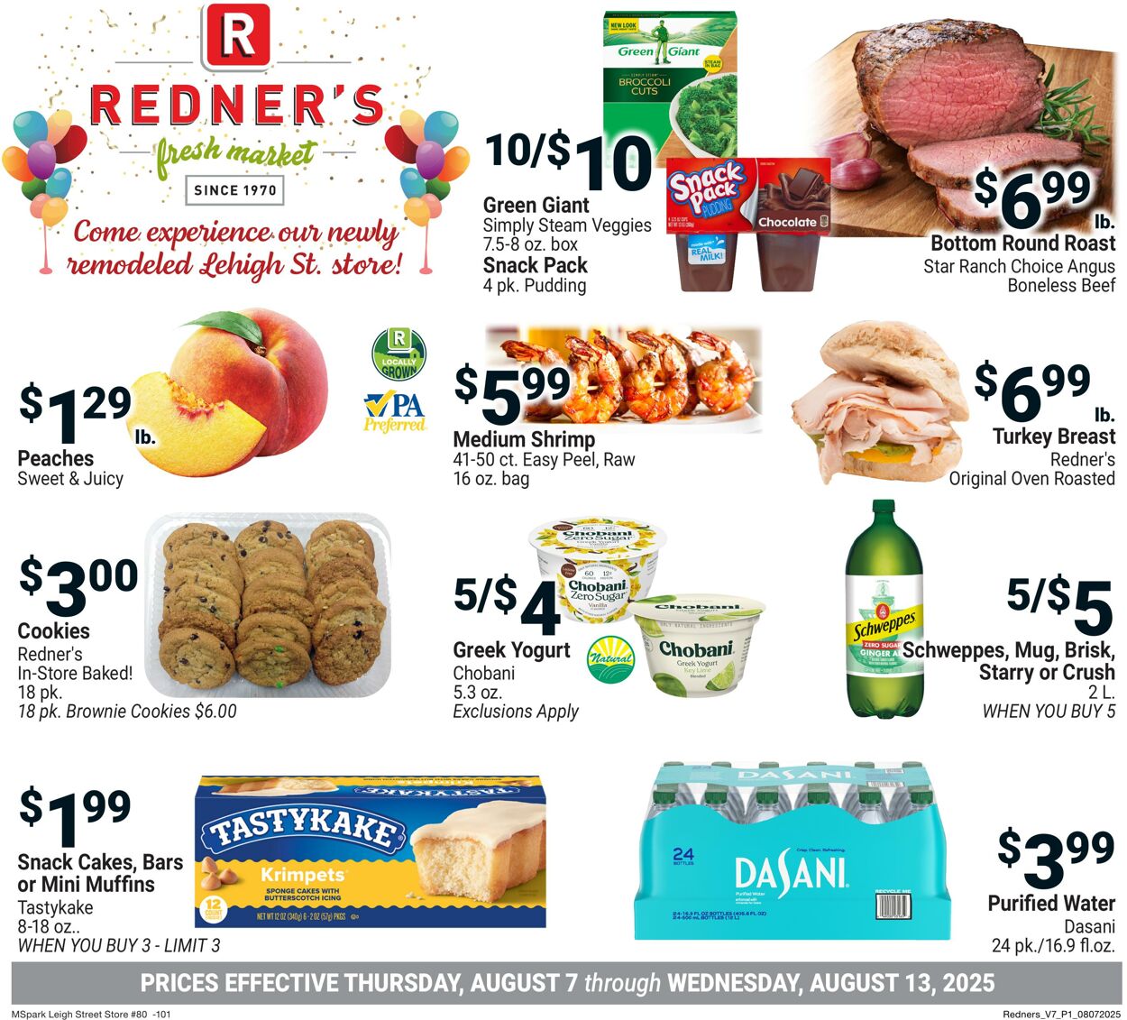 Weekly ad Redner's Markets 08/07/2025 - 08/13/2025