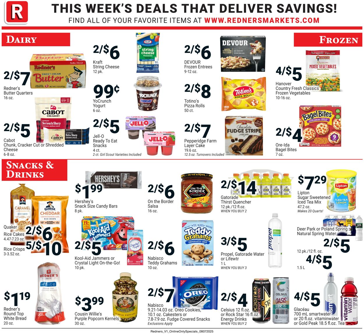 Weekly ad Redner's Markets 08/07/2025 - 08/13/2025