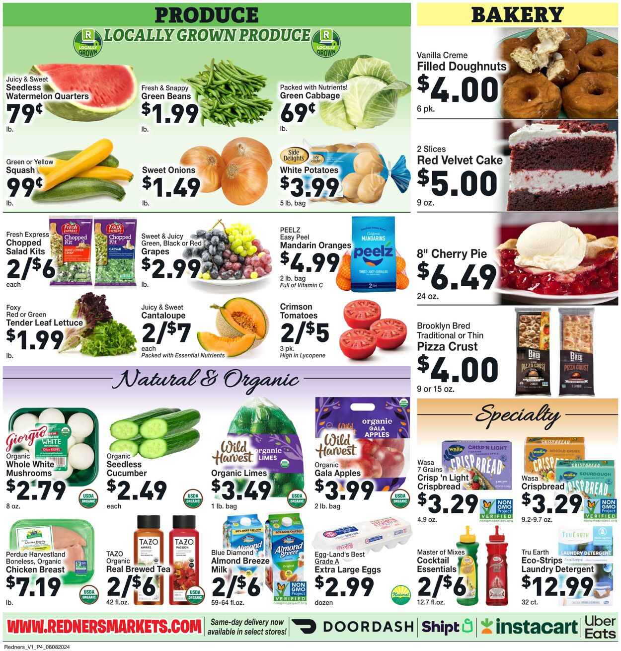 Weekly ad Redner's Markets 08/08/2024 - 08/14/2024