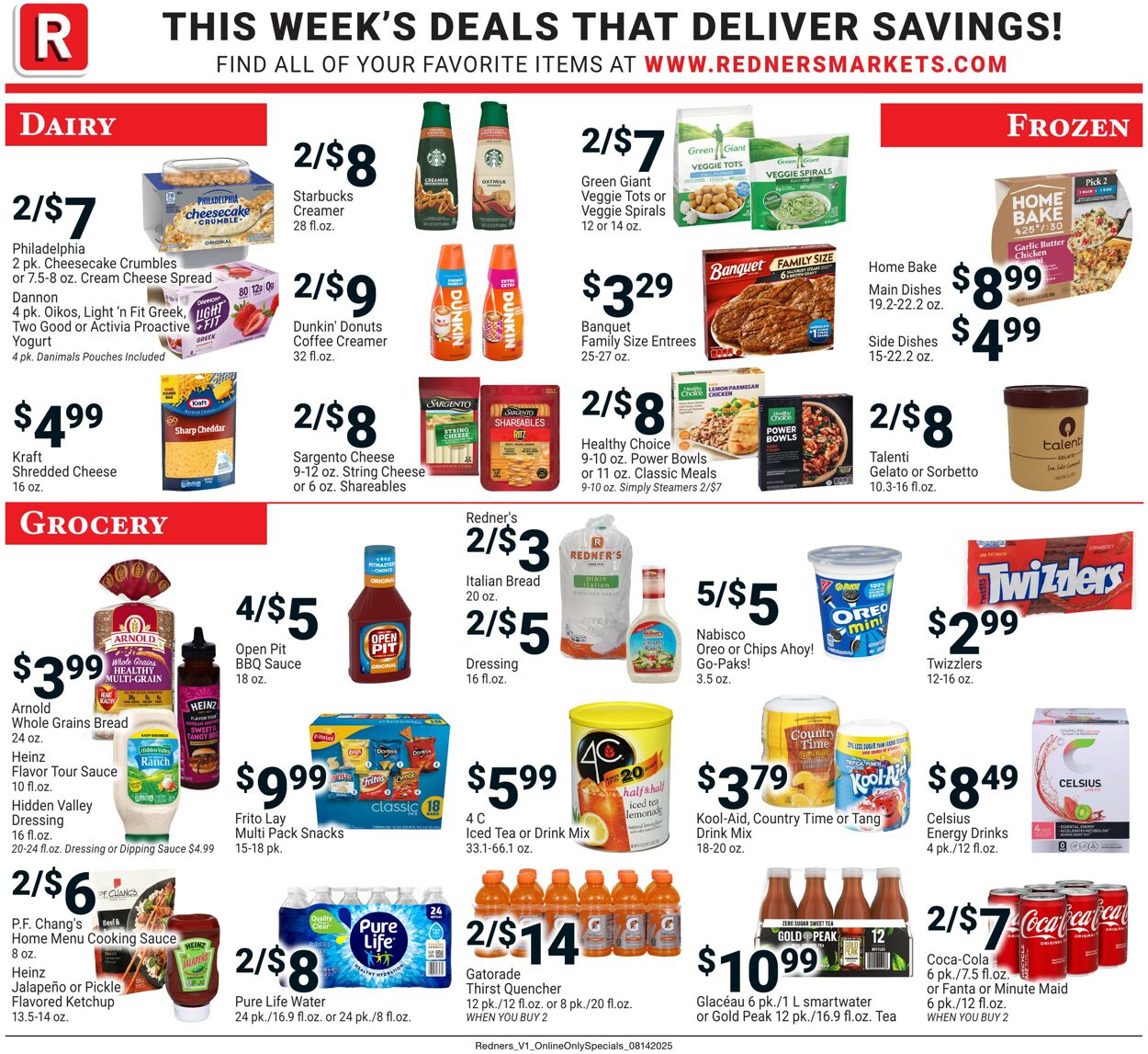Weekly ad Redner's Markets 08/14/2025 - 08/20/2025