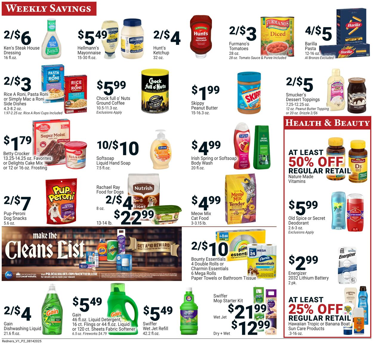 Weekly ad Redner's Markets 08/14/2025 - 08/20/2025
