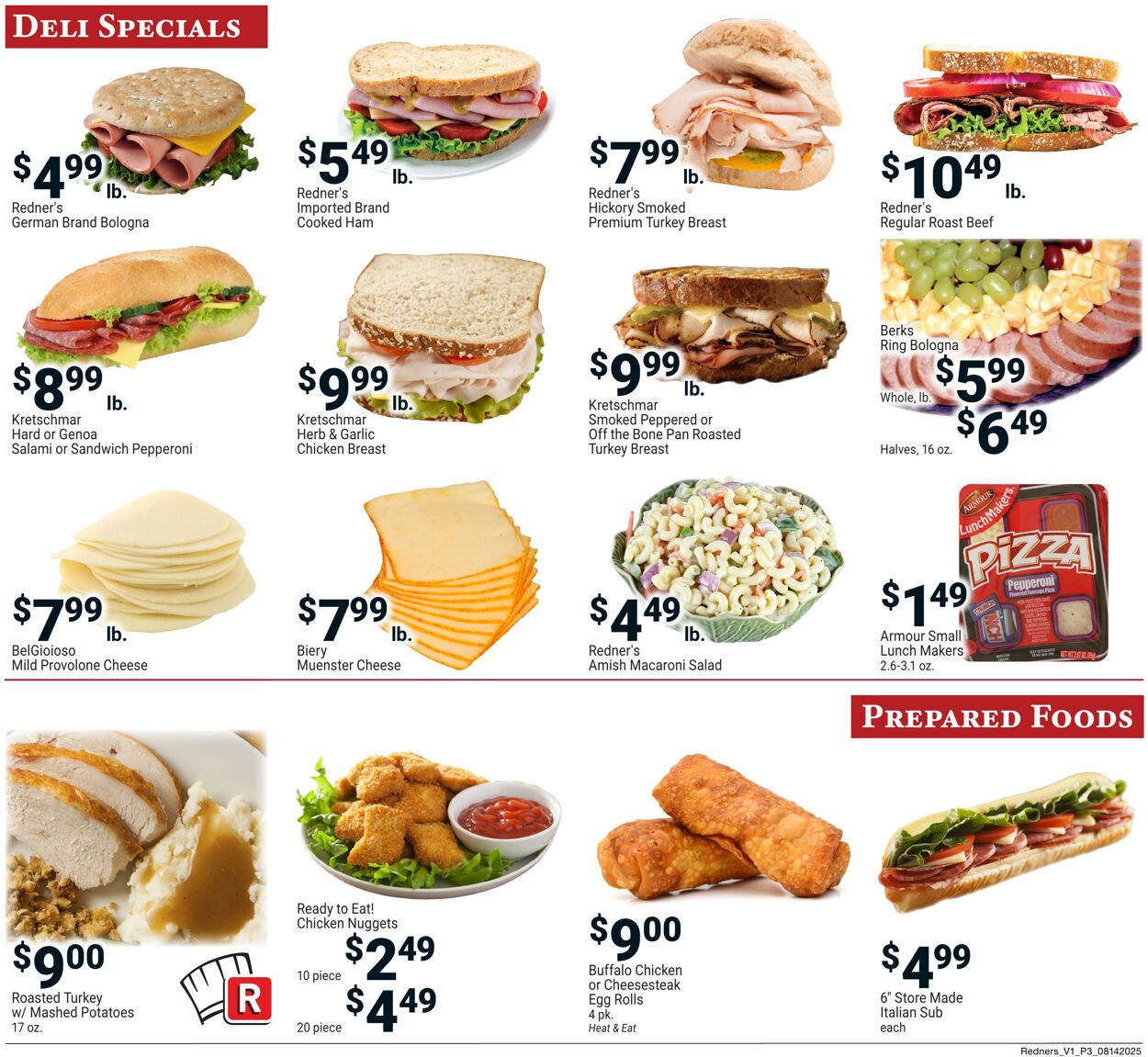 Weekly ad Redner's Markets 08/14/2025 - 08/20/2025