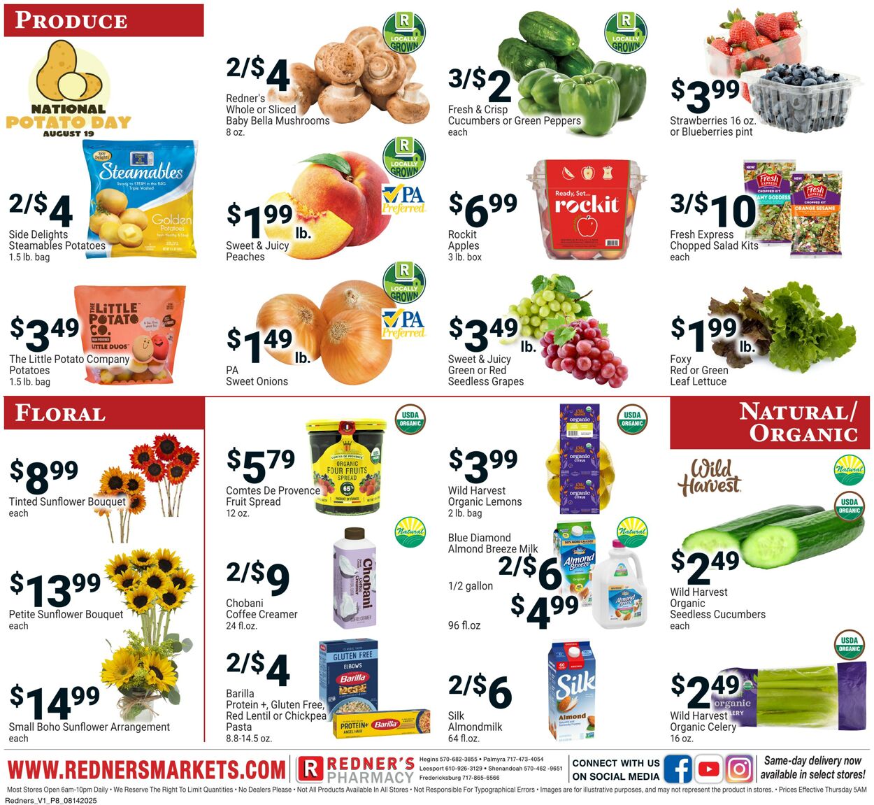 Weekly ad Redner's Markets 08/14/2025 - 08/20/2025