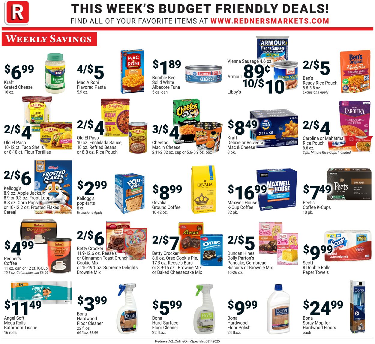Weekly ad Redner's Markets 08/14/2025 - 08/20/2025