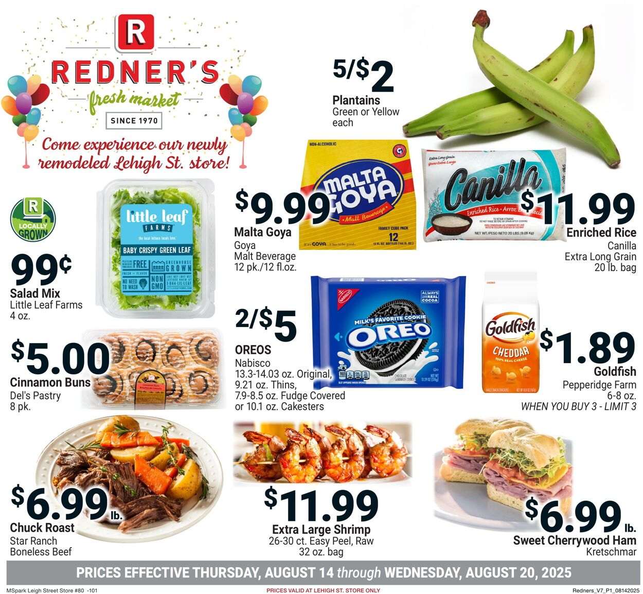 Weekly ad Redner's Markets 08/14/2025 - 08/20/2025