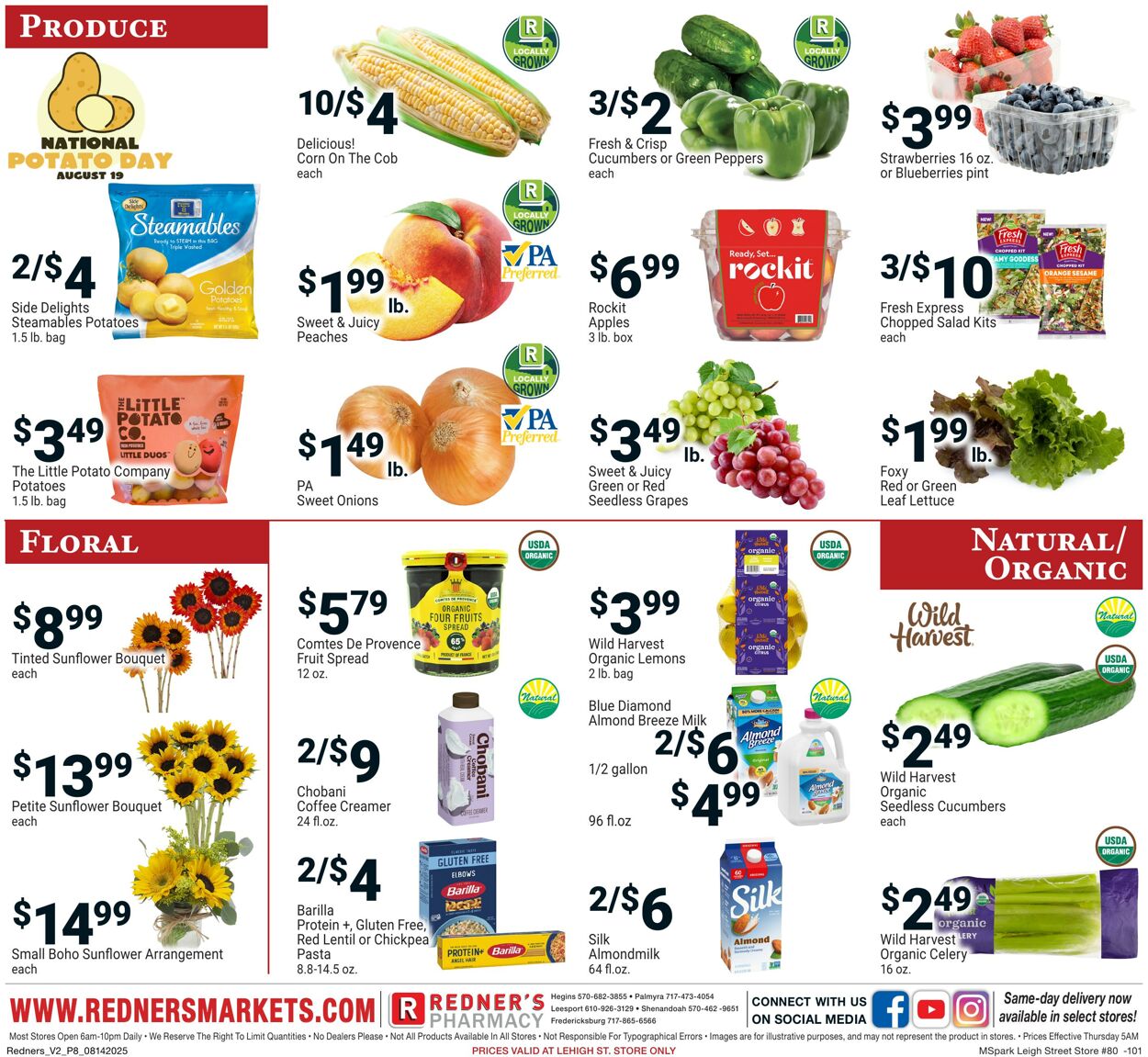 Weekly ad Redner's Markets 08/14/2025 - 08/20/2025