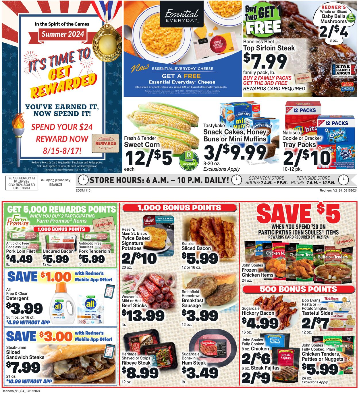 Weekly ad Redner's Markets 08/15/2024 - 08/21/2024