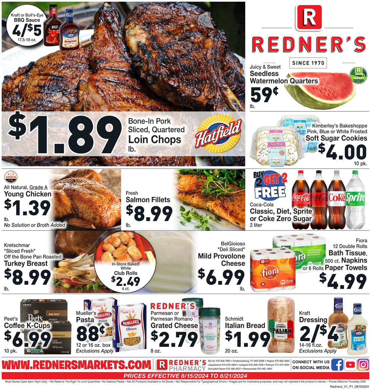 Weekly ad Redner's Markets 08/15/2024 - 08/21/2024