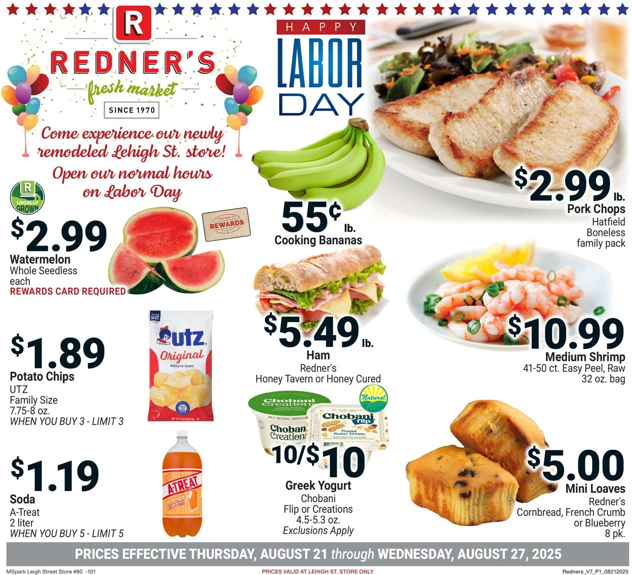 Weekly ad Redner's Markets 08/21/2025 - 08/27/2025