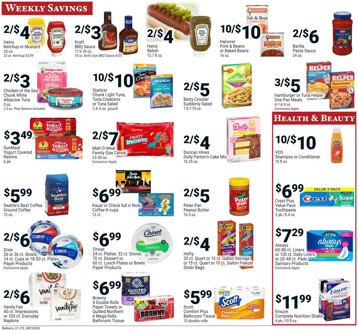 Weekly ad Redner's Markets 08/21/2025 - 08/27/2025