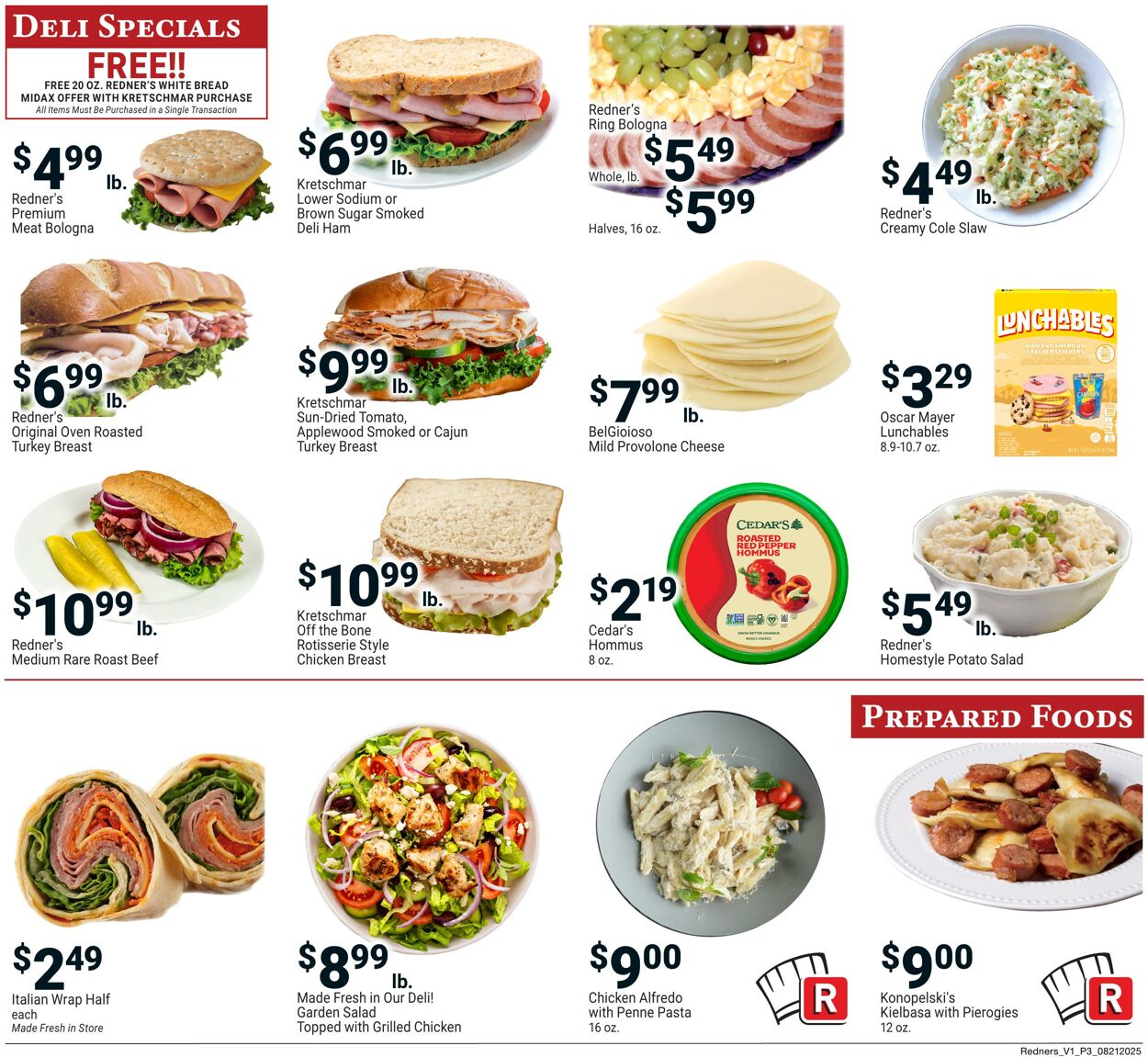 Weekly ad Redner's Markets 08/21/2025 - 08/27/2025