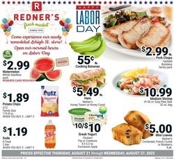 Weekly ad Redner's Markets 08/21/2025 - 08/27/2025