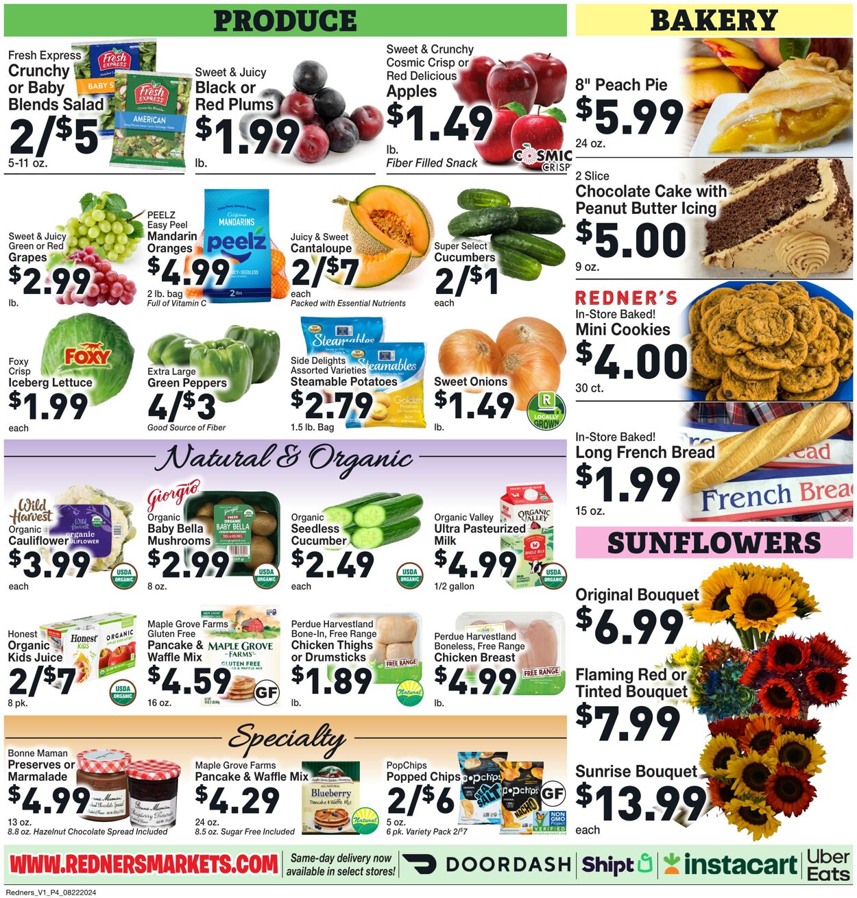 Weekly ad Redner's Markets 08/22/2024 - 08/28/2024