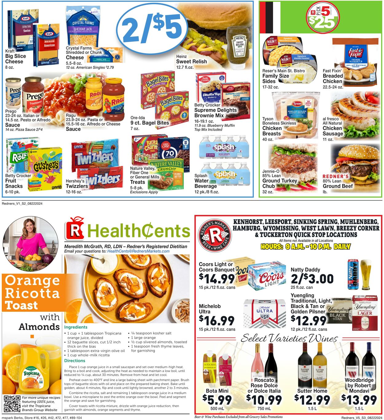 Weekly ad Redner's Markets 08/22/2024 - 08/28/2024