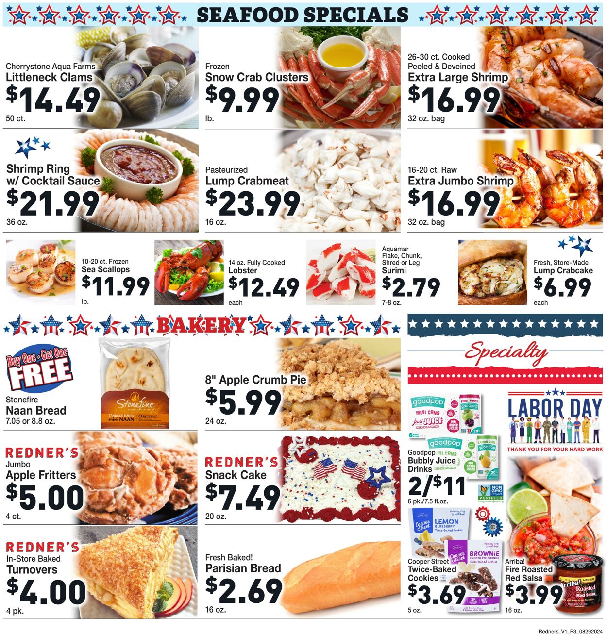 Weekly ad Redner's Markets 08/29/2024 - 09/04/2024