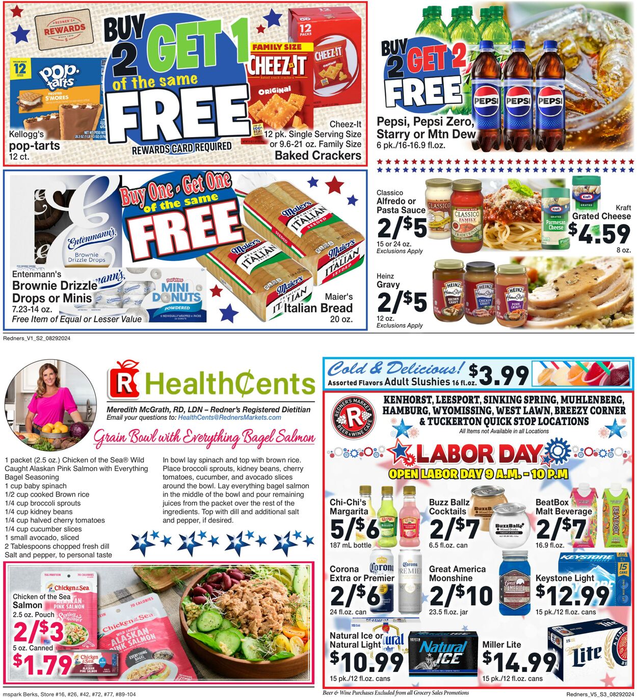 Weekly ad Redner's Markets 08/29/2024 - 09/04/2024