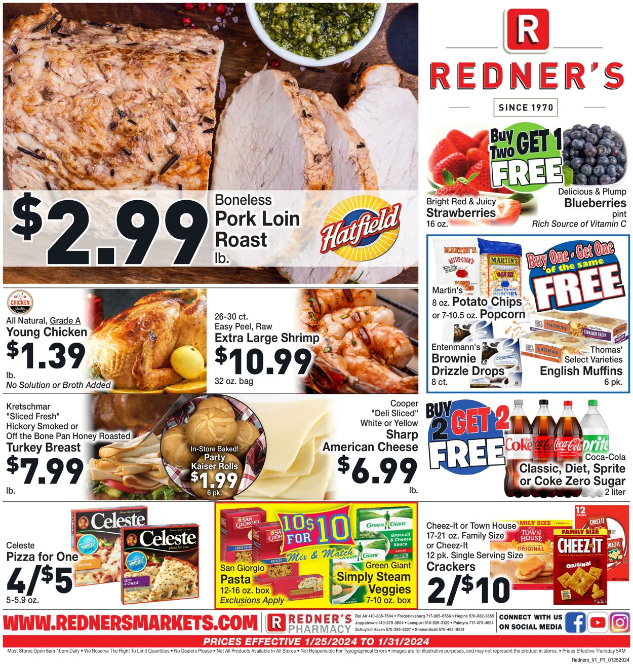 Weekly ad Redner's Markets 01/25/2024 - 01/31/2024